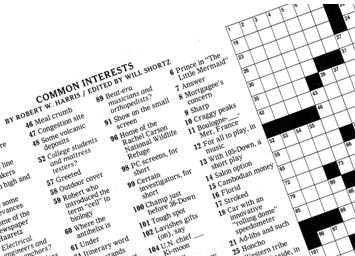 crossword puzzle titled Common Interests